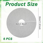 6 Pcs Plant Pot Cover Cuttable Plant Protector from Cats Indoor Dig-Free Plants Pot Soil Guard Flower Pots Grid Guard for Outdoor Garden Balcony