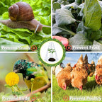 【12 Pieces】 Garden Cloches for Plants, Plant Covers Plant Protectors Transparent Bell Jar Cloches to Protect Plants from Birds, Slugs, Frost, Freeze Weather, 7.8" D x 9.4" H, Transparent
