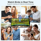 birdsnap® PAV-Bird Feeder with Camera,2K HD with 32GB Card, AI Identify Smart Bird House Cam Solar Panel,Live Stream,Motion Detection,Auto Record Video for Backyard Outdoors,Ideal Gift for Bird Lover