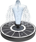 Yzert Solar Fountain for Bird Bath Direct Sunlight High Efficiency 3.5W Glass Panel Solar Water Fountain Outdoor Garden Flower (White)