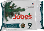 Jobe’s Slow Release Evergreen Fertilizer Spikes, Easy Plant Care for Cypress, Arborvitae, Pine, Cedar, and Many More Acid Loving Trees, 9 Count