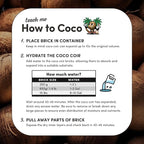 Mycelium Coco Coir Brick I Expandable Organic Coconut Fiber Substrate I Plants Potting Soil Mix for Indoor & Outdoor Gardening, Succulents & Cactus I OMRI Certified & Non-GMO Soil Alternative, 10lbs