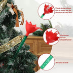 4 Pack 48 Inch Clear Christmas Tree Watering Funnel with Long Plastic Tube Watering System for Large Indoor Outdoor Xmas Tree Prevents Fire
