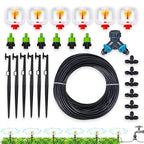 HIRALIY 360° Micro-Spray Garden Irrigation System 50FT, New Garden Watering System, Saving Water Automatic Irrigation Equipment for Patio Lawn