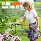 Garden Hose 6 ft x 5/8", NON-EXPANDING Flexible Water Hose, Kink Resistant Lightweight Hybrid Hose, Leakproof Yard Hose with Male to Female Fittings