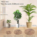 11.8 Inch Plant Pot Cover from Animals 2 Pack, Cuttable Plant Pot Grid with Stakes, Round Flower Pot Soil Cover Protector, Keep Cats Out of Potted Plants for Indoor Outdoor Protection