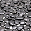 Black Rocks - Polished MD (1 to 2 Inch), 10 lbs Decorative for Gardens, Landscaping, Succulents & Pots