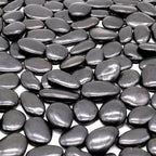 Black Rocks - Polished MD (1 to 2 Inch), 10 lbs Decorative for Gardens, Landscaping, Succulents & Pots