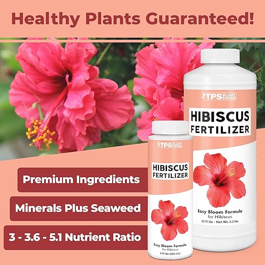 Hibiscus Fertilizer – Liquid Plant Food for More Blooms, Vibrant Color & Healthy Tropical Growth, 1 Gallon