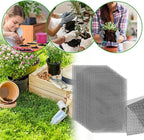 lasuroa 15pcs Flower Pot Hole Netting Mesh Pad, 30x20cm/11.8x7.8 Inch Bonsai Eye Mesh Drainage Screens Plant Pot Drainage Meshes Plant Accessories Kit Screen Meshes Preventing Substrate Leakage