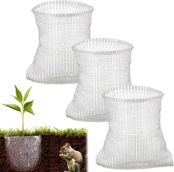 Plant Protectors, 3PCS Gopher Baskets, 24x24 Gopher Wire Basket, Stainless Steel Gassers, Reusable Plant Protectors for Plants, Berries, Vegetables, Tree Root Barrier