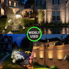 Solar Tree Lights Outdoor, Palm Tree Ring Lights with 3-in-1 Tie/Stake/Hang Installation, Warm White LED Tree Uplighting, 2000mAh Battery IP65 Waterproof Solar Tree Spotlights for Yard, Garden