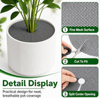 10 Pcs Plant Pot Grids,12 Inch Plant Soil Covers, Round Protectors for Indoor Plants, Plant Protector from Cats Indoor, Adjustable for Various Pot Sizes