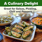 HOME GROWN Jalapeno Pepper Seeds 258+ Heirloom Non-GMO Seeds for Planting, High Germination, Mild to Medium Heat Hot Peppers, Heavy Producer, Perfect for Salsa & Pickling (Capsicum annuum)