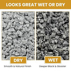 1/8 Inch Aquarium Gravel, Small Pebbles for Fish Tank & Indoor Plants, Natural Mini River Rocks for Succulent Soil Mix, Drainage, Terrarium & Vase Filler - Gray, 3 lb