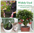 4 Pack Plant Pot Soil Covers, Cuttable Round Planter Soil Cover with U-Shaped Stakes, Plant Tags, Marker and Scissors for Potted Plants Indoor Outdoor