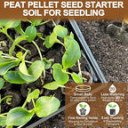 Legigo 50 Pcs 40mm Seed Starter Peat Pellets Pods for Seedlings- Compressed Seed Starting Pellets Seed Starter Pods Plugs Soil Peat Pods for Starting Seeds, Garden Planting Herb Flower Vegetables