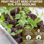 Legigo 300 Pcs 40mm Seed Starter Peat Pellets for Seedlings- Compressed Seed Starter Pods Seed Starting Pellets Plugs Soil Peat Pods for Starting Seeds, Garden Planting Herb Flower Vegetables