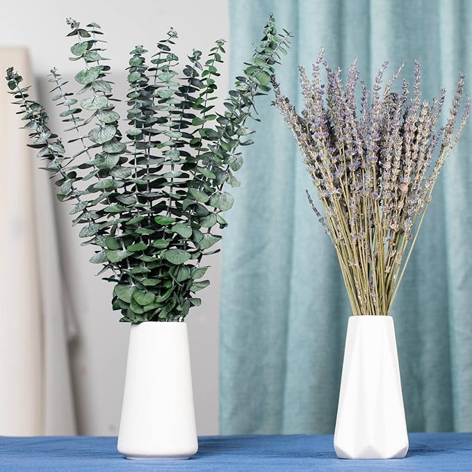 12 Pcs Dried Eucalyptus Stems for Shower, 17'' Natural Real Live Eucalyptus Leaves Branches Hanging Shower Plant for SPA Home Fragrance Bathroom Table Vase Decor