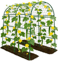 Garden Arch Trellis for Climbing Plants Outdoor - 83" H*71" W*43" L Large Rustproof Garden Trellis, Heavy Duty Grape Trellis, Tunnel Trellis for Melons, Pumpkins, Cucumbers, Peas(Green)