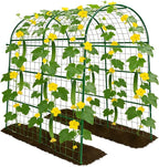 Garden Arch Trellis for Climbing Plants Outdoor - 83" H*71" W*43" L Large Rustproof Garden Trellis, Heavy Duty Grape Trellis, Tunnel Trellis for Melons, Pumpkins, Cucumbers, Peas(Green)