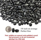 FANTIAN 5 lbs Pebbles for Indoor Plants. 3/8 inch Small Black Stones, Decorative Black River Rocks for Plant Outdoor, Vase, Landscaping and Garden