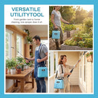 High Reach Plant Waterer with Spray Can - Electric Water Sprayer with Telescopic Wand and Water Hose, 180° Adjustable Nozzle 5L Watering Can for High Hanging Plants