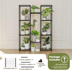Bamworld Plant Stand Outdoor Metal Plant Shelf for Multiple Plants Large Plant Holder Waterproof for Garden Living Room Patio Morden Home Decor Gardening Gifts