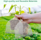 M METERXITY 2-Pack 10 Gallon Plant Root Protector 20x18 Inch, Stainless Stainless Root Guard Baskets Wire Mesh Garden Protection Netting for Tree/Tubers/Crops/Flower/Vegetables/Fruit