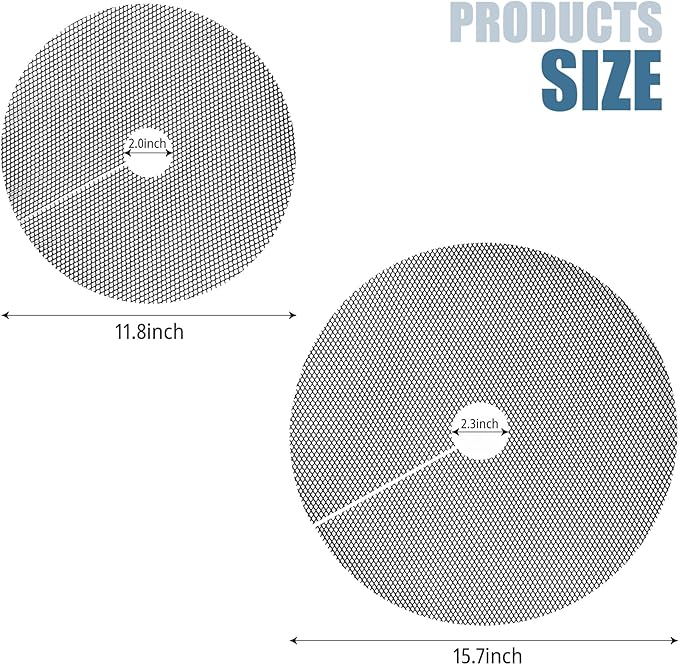 2 Pcs 11.81 Inchs Plant Pot Grids – Adjustable Soil Cover for Indoor/Outdoor Plant Protection – Durable Mesh Guard to Keep Animals Away from Potted Plants