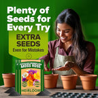 HOME GROWN 47000+ Moss Rose Seeds (Bulk Pack) Annual Flower for Ground Cover - Heirloom Non-GMO Portulaca Seeds for Planting Outdoors - Great for Low-Maintenance Gardens (Portulaca grandiflora)