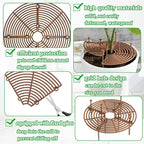Srmayyi 11.8 Inch Plant Pot Grid,6 Pack Plant Pot Soil Covers Protectors with 48 Stakes,Cat Pet Digging Stopper for Indoor Outdoor