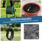 Garden Hose 50ft Lightweight, Non-Expanding, Leak-Proof Metal Connector, No-Knot No-Tangle, Easy to Store and Carry, Wear-Resistant, 3/4GHT Flexible Water Hose, Hose for Yard, Garden, Outdoor