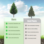 Artificial Cedar Topiary Plants: 20 Inch (2P) UV Resistant Faux Pine Stems Shrubs Plastic Greenery for Outdoor Indoor Home Decor, Garden, Front Porch, Office, Restaurant & Holiday Party