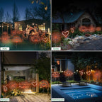 Slyuexu Solar Garden Lights Outdoor Waterproof, 2 Pack 120 LED Solar Firework Lights Decorative Garden Décor Outside for Flowerbed Pathway Party Christmas Decorations, Orange