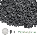 Mr. Fireglass Natural Decorative Gray Bean Pebbles 1/5" Crushed Gravel Stone for Decorating Garden, Succulent Plants and Walkway (2-lb Bag)