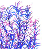 JIHAQUA Aquarium Decor Plastic Plants Extra Large 21 Inches Artificial Fish Tank Plants Tall Fish Tank Decorations (Purple 2pcs)