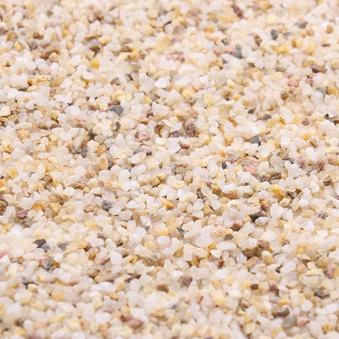 Coarse Sand. Golden Color. 1/8 Inch 5 lbs. for Potting Soil, Succulents, Pots, Plants, Gardening, Indoor, Crafting, Vase Fillers (X-Mini (0.125 Inch), COARSE Sand - Golden, 5)
