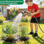 15.7 x 197in Plant Protectors from Animals – PVC Coated Green Chicken Wire Mesh Garden Barrier with 0.9mm Fine Mesh – Complete Cut-to-Size Cage Kit Includes Pliers, Gloves, Ties & U-Stakes
