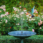AISITIN Solar Fountain Pump 2.5W, 6.7" Solar Powered Water Fountain for Bird Bath, Solar Pump with 6 Nozzles for Garden, Ponds, Pool, Fish Tank, Outdoor and Aquarium, 2 Pack