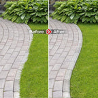 Lawn Edger with T-Grip, Half Moon Saw-Tooth Edger, 38-Inch Step Edger for Sidewalk and Grass Maintenance