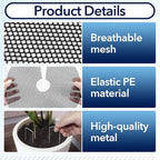 8PCS 15.7 Inch Plant Pot Grids and 8PCS 11.8 Inch Plant Pot Grids Includes 48 Ground Stakes, Plant Pot Soil Cover Protectors from Animals