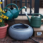 Standard Watering Can - Plant Watering Can - Small Plastic Garden Water Pot for Indoor Outdoor Plants Flowers by The HC Companies, 2 Gallon, Cool Gray