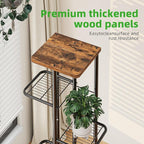 Simple Trending Plant Stand Indoor Outdoor, 6 Tier Plant Shelf, Tall Corner Flower Pot Holder, Metal Display Rack for Patio Balcony Living Room,Brown