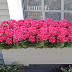 CITYES 3 Pcs Artificial Geraniums Flowers Silk Geraniums for Outdoors UV Resistant Rose Red Artificial Geranium Bush Faux Flowers Plant for Planter Garden Home Decor Patio Vase Table Centerpiece
