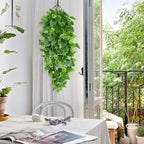 Waipfaru Fake Hanging Plants, 8pcs Artificial Hanging Plant, Faux Ivy Pothos Vines Greenery for Wall Home Bedroom Living Room Aesthetic Kitchen Office Aesthetic Kitchen Indoor Outdoor Decor