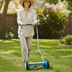 American Lawn Mower Company 2205-14 14-Inch, 5-Blade Push Reel Lawn Mower, U-Handle