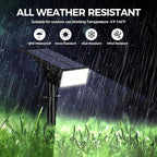 WENATY Solar Lights Outdoor Waterproof, Solar Spot Lights- 2 Pack/4 Mode LED Spotlights 2-in-1 Auto On/Off Powered Landscape Lighting for Outside Yard Wall Garden Path Driveway, Cool White