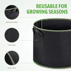 Delxo 20-Pack 3 Gallon Grow Bags Heavy Duty Aeration Fabric Pots Thickened Nonwoven Fabric Pots Plant Grow Bags