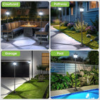 Greluna Solar Lamp Post Light Outdoor, Cool White, IP45 Waterproof Solar Post Lights Outdoor, Pole Lights Decorative Lamp for Yard Garden Patio Lawn Pathway Driveway Front/Back Door 2 Pack